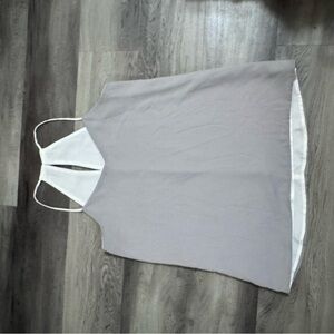 Express Gray and White Camisole